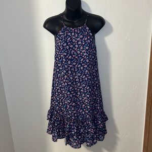 CeCe floral halter neck ruffle dress 4